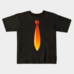 Shiny Fire Tie Kids T-Shirt